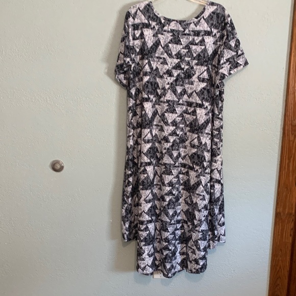 LuLaRoe Black and White High Low Dress - Picture 2 of 4